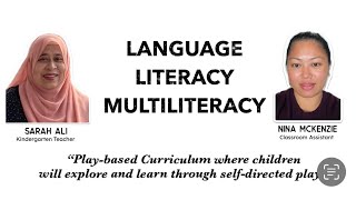 Language Literacy Multiliteracy in a Playbased Learning [upl. by Giles]