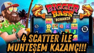 BİGGER BASS BONANZA  4 SCATTER SÜPER ETKİNLİK biggerbassbonanza10x [upl. by Odnavres]