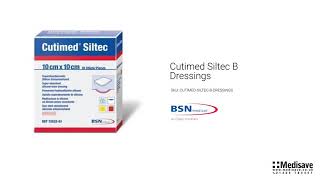 Cutimed Siltec B Dressings CUTIMED SILTEC B DRESSINGS [upl. by Neirb]