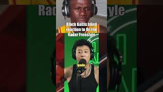 Black Gattis blind reaction to On the Radar Freestyle [upl. by Ahsoik]