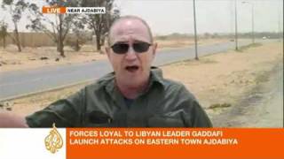 Gaddafi troops outflank rebels [upl. by Langston]