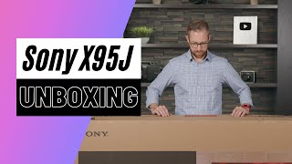 Unboxing The Best Sony 4k LED of 2021  The X95J Series [upl. by Leerzej]