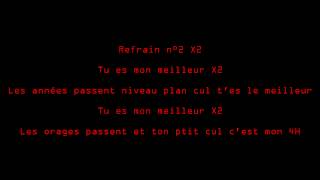 La Fouine feat Booba  Mon Meilleur PAROLES [upl. by Ayotahc651]