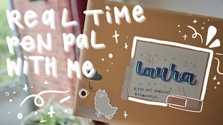 real time penpal with me — soft crafty aesthetic — no music no talking [upl. by Adaiha]