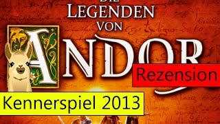 Die Legenden von Andor  Kennerspiel des Jahres 2013  Anleitung amp Rezension  SpieLama [upl. by Ecirb]