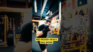 PRO BOXER HEAVY BAG DRILLS boxing proboxing boxingtraining [upl. by Lot]