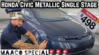 10k paint job vs economical DIY quotNOTquot a tutorial just entertainment Honda Civic Maaco paint job [upl. by Edmea]