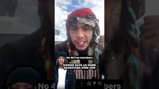 6ix9ine Says Lil Durk Sacrificed King Von [upl. by Anelrahs]