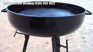 Fire Pits Custom Made BBQ PIts Quality Hand made [upl. by Enelloc]