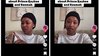 Cyan Boujee talks about Prince Kaybee and Seemah [upl. by Ecidnarb]