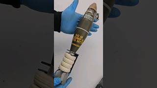 US Military 60mm M720 HighExplosive Mortar Disassembly  INERT Round for M224 military bullet [upl. by Nickola]