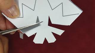 How to make the Chrismon Eastern Star Snowflake Christmas Ornament  Paper Crafting [upl. by Dorkus780]