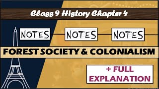 Chapter 4 class 8 History Notes  Full Explanation  Forest Society amp Colonialism Class 8 Notes CBSE [upl. by Nawk]