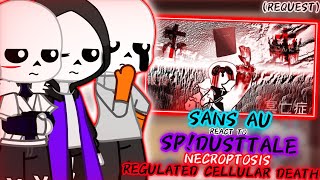 SANS AU REACT TO SPDUSTTALE NECROPTOSIS REGULATED CELLULAR DEATH REQUEST [upl. by Donal]