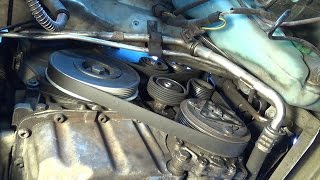 How to replace an auxiliary drive belt and a crankshaft pulley [upl. by Sezen446]