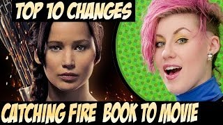 TOP 10 Catching Fire Changes Book to Movie The Hunger Games [upl. by Assanav]