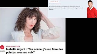 ☯ ➭ Isabelle Adjani Sa Vérité sur les vaccins Interview Complète [upl. by Gustavus]