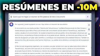 RESUMIR PDFs con Inteligencia Artificial 4 HERRAMIENTAS GRATIS [upl. by Sollows]