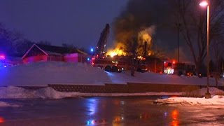 RAW Firefighters respond to mortuary fire [upl. by Giguere]