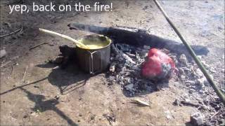 bushcraft cooking great outdoor lunch [upl. by Ledeen]