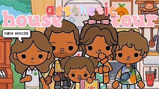 🏡 AESTHETIC HOUSE TOUR BIG FAMILY Toca Boca Roleplay 🌈 tocaboca [upl. by Nived]