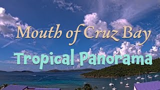 Tropical Panorama Villa live HD webcam looking over Cruz Bay on St John [upl. by Harsho]