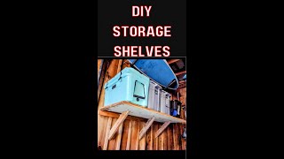 DIY Storage Shelves How to build shelves out of reclaimed plywood [upl. by Coffee]