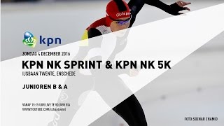 Livestream NK Sprint en NK 5K junioren B amp A 4 december 2016 [upl. by Marji]