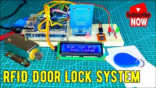 How TO Make RFID Based Door Lock System Using Arduino Uno amp RFID Module MFRC522 By Technoesolution [upl. by Arot]