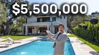 Inside a 55 Million Encino Mansion on a CelebrityFilled Street [upl. by Josias]