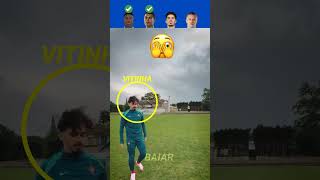 Vini JR VS Ronaldo VS Vitinha VS Haaland Trick shot 😱😱 shorts viralvideo [upl. by Sakovich]