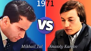 Mikhail Tal vs Anatoly Karpov • Moscow 1971 [upl. by Deyas327]