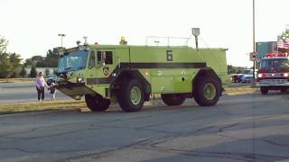 Chicagoland Emergency Vehicle Show Lights and Sirens Parade 832012 Loud [upl. by Bible696]