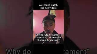 Why do quotOld Testamentquot Quotes Look Different in the New Testament tanakh newtestament hebrew [upl. by Natanoy]