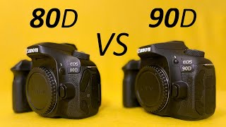 CANON 80D vs 90D  Testing all videospecs and features [upl. by Ruperta616]