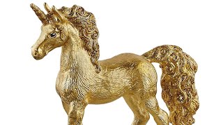 Schleich Bayala rare Golden Unicorn foal review video shorts [upl. by Naginarb]