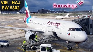 TRIP REPORT  Eurowings  VIENNA  HANNOVER  Airbus A320 Sharklets [upl. by Ellenoj18]