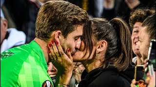 Eintracht Frankfurt goalkeeper Kevin Trapp Kiss Izabel Goulart Video in the Camp Nou crowd shorts [upl. by Urbanna]