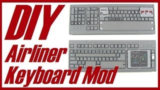 DIY Airliner Keyboard Mod for Flight Simulator [upl. by Ahgiela]