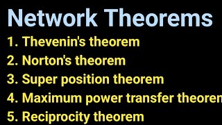 Network theorems statementsin Telugunetwork analysisECEdiplomaEngineeringhasmaikas talk [upl. by Cantone191]