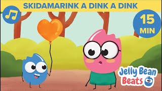 🩷 Skidamarink A Dink A Dink amp MORE Childrens Songs  15 MIN  Songs for Kids 🎵 Jelly Bean Beats [upl. by Esiuole]