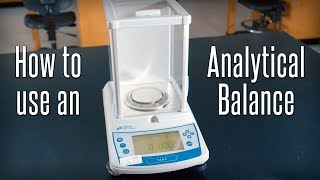 How to Use an Analytical Balance [upl. by Telfore887]