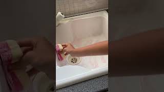 Sink clean asmrsounds satisfying asmr cleaningmotivation cleaning kitchen clean [upl. by Legge]