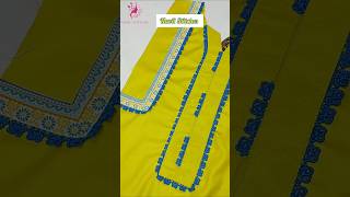 Side Border Design With Lace Using Sewing Tips And Tricks shorts shortsfeed sewinghacks [upl. by Tab]