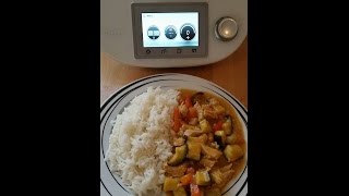 Thermomix TM 5 Rotes Thai Curry mit Geflügel [upl. by Eenor]