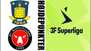 HIGHLIGHTS Brøndby IF 20 FC Midtjylland Højdepunkter  SuperLiga Danmark 202425 [upl. by Oiliruam]