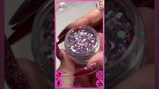 Brand New Luminosity Flash Glitter Stacker from The Nail Team nailglitter swatchvideo nailartist [upl. by Yessej592]