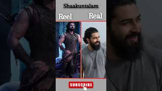 Shaakuntalam Cast Reel vs Real shorts south [upl. by Gelasius]