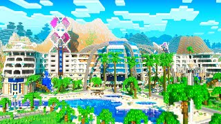 I Built a Five Star Resort In Minecraft [upl. by Riatsala]