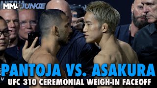 Alexandre Pantoja vs Kai Asakura Final Faceoff For Title Headliner  UFC 310  Ceremonial WeighIns [upl. by Tobi]